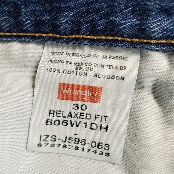 Wrangler Relaxed Fit Jean Shorts 606W1DH‎ Size 30 - Picture 5 of 9